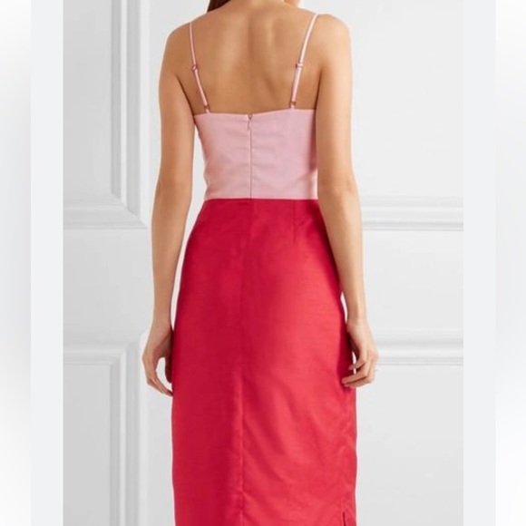 Staud Enzo Two Toned Midi Dress - Picture 2 of 6